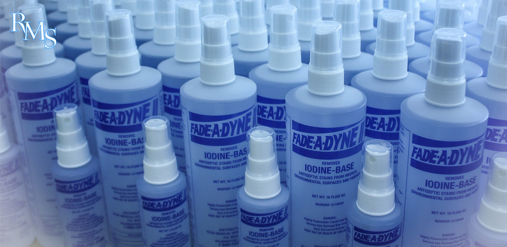 FADE-A-DYNE II  iodine stain removal product.